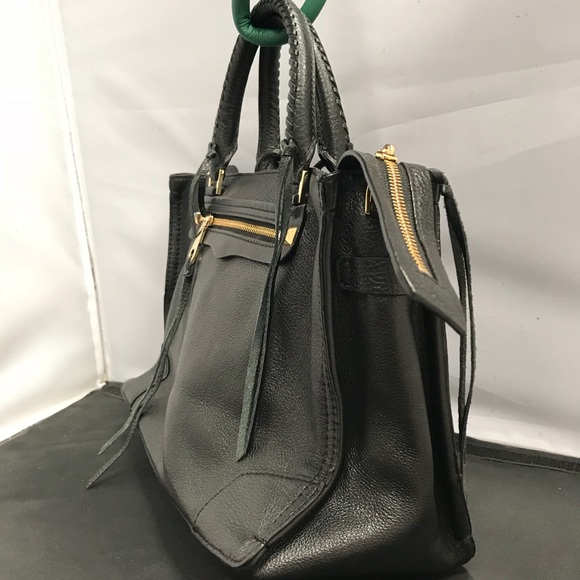 Rebecca Minkoff Regan Satchel Tote Bag,Black - Picture 3 of 6
